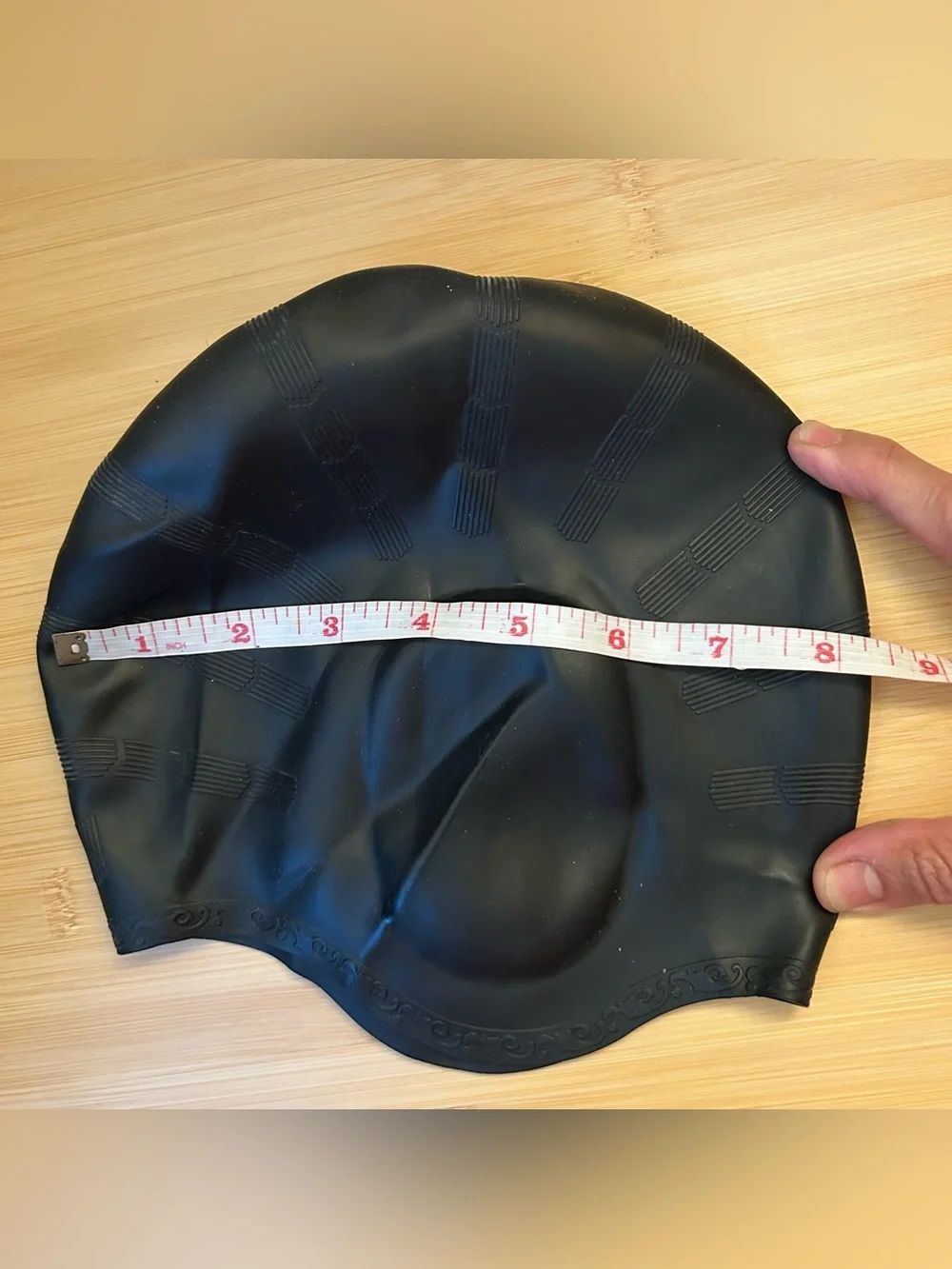 Zoma Over Ear Swim Cap Premium Silicone Ergonomic Comfort Adult Thick Hair Black